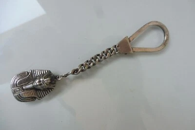Portachiavi Tut Ench Amun, Bello, Vecchio Portachiavi, 800 Argento - Immagine 1 di 4