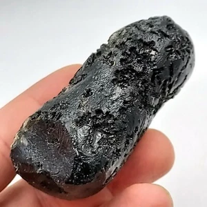102 g. Museum Grade Rare Anda Skin Groove Indochinite Tektite Meteorite Cracked - Picture 1 of 12