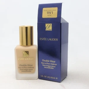 Estee Lauder Double Wear Stay-in-Place Makeup - 1W1 Bone 1 OZ/30 ML New in Box - Picture 1 of 5