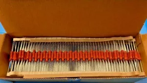 QTY 500 VISHAY PR03000201000J 100Ω/5%/3W AXIAL THRU-HOLE RESISTOR ***NOS*** - Picture 1 of 2