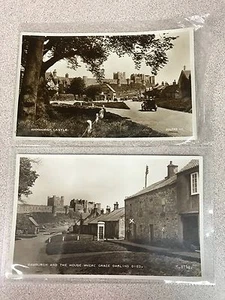 2 postales vintage de Valentine & Sons, castillo de Bamburgh Grace querida ¡como nuevas! - Imagen 1 de 5