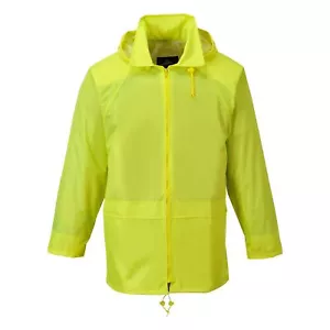 Men Waterproof Regular Fit Lightweight Classic Rain Jacket, 2XLarge Big,Yellow - Picture 1 of 6