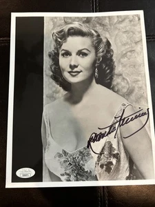 Signiertes Rhonda Fleming 8x10 Foto JSA zertifiziert wunderschönes Portrait - Bild 1 von 3