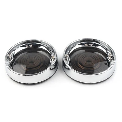 Biseles de señal de giro cubierta de lente roja y anillos de ajuste aptos para Harley Touring Road King EE. UU. Foto 1 de 4