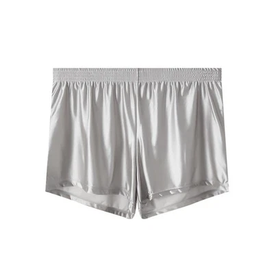 Calzoncillos boxer transpirables de seda helada para hombre calzoncillos suaves de satén sin costuras Foto 1 de 4