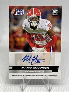 2022 Leaf Pro Set Mario Goodrich Auto RC #PSA-MG1 Clemson Tigers Eagles Rookie - Foto 1 di 2
