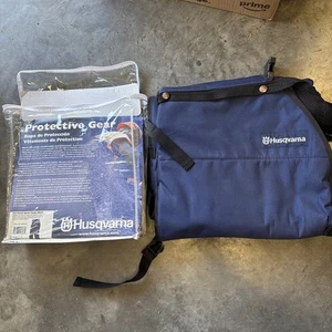Husqvarna Pro Forest Apron Chaps Chainsaw Leg Protection 36-38" BLUE 530309565 - Picture 1 of 5