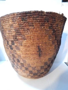 HISTORIC EXTRA LARGE c.1870-1890s KLICKITAT PLATEAU INDIAN BERRY BASKET - Picture 1 of 9