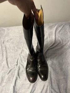 Alberto Fasciani Dressur Leder Reitstiefel Braun Größe 39 US 9 Italy Made - Bild 1 von 11