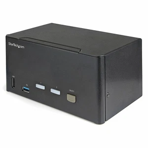StarTech.com 2 Port Triple Monitor DisplayPort KVM Switch - 4K 60Hz UHD HDR - De - Picture 1 of 8