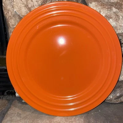 RACHAEL RAY Double Ridge ORANGE Dinner 11" Plates L008 MINT - Image 1 of 4