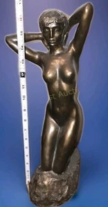 Vintage Nude Statue 1990 Signed - Picture 1 of 5