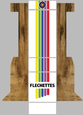 Sticker vinyle adhésif pour Dartcab fléchettes – Modèle Fléchettes - Photo 1/3