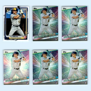 Sal Frelick Rookie Lot 6 Baseball Cards 2024 Bowman Milwaukee Brewers Set MLB NM - Picture 1 of 8