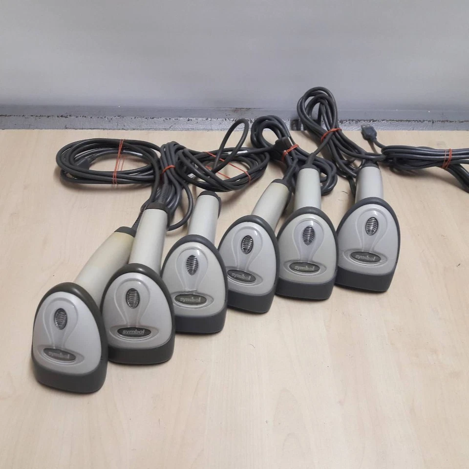 SYMBOL LS2208  Barcode Scanner +USB Cable -LOT OF SIX UNITS FULLY TESTED WORKING - Image 1 of 1