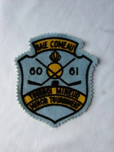 Vintage Baie Comeau Tournoi Mineur / Minor Tournament 1960-1961 Hockey Patch - Bild 1 von 2