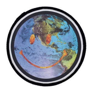 Circular Printed Patch - Travis Scott Astroworld Globe Sew On Badge in 3 sizes - Picture 1 of 1