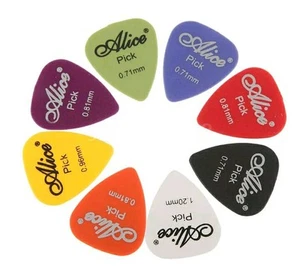 Guitar Pick Set of 8 Multi Color Size Variety Pack Collection Gift Present - Picture 1 of 2