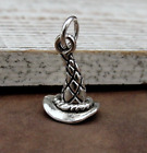 Silver Witch Hat Charm - Halloween Charm - Witch's Hat Charm - Witch Charm