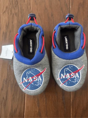 Zapatillas de casa Lands End para niños pequeños 9 NASA nuevas con etiquetas Foto 1 de 2