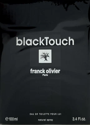 FRANCK OLIVIER BLACK TOUCH EAU DE TOILETTE SPRAY MASCULINO 3,4 Oz/100 ml NOVO!!! - Imagem 1 de 4