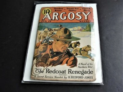 Argosy 1937, February 13-Seven Worlds to Conquer- Fantastic Pulp Magazine. - Image 1 of 4