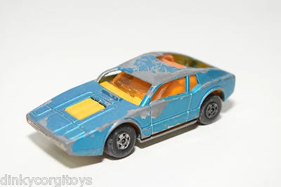 LESNEY MATCHBOX SUPERFAST 85 SAAB SONETT III MET. BLUE GOOD CONDITION - Image 1 of 4