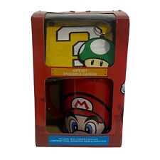 Super Mario Set - Mug Keychain & Coaster Mario Gamer Gifts Gaming Nintendo