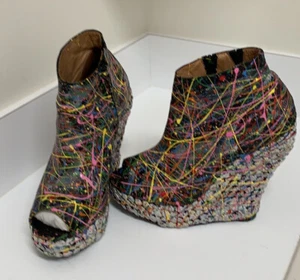 Jeffery Campbell Splash Color Ankle Boots - Picture 1 of 11