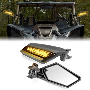 Espejos retrovisores laterales de carreras mejorados con luces LED para Yamaha YXZ1000R Wolverine Viking - Imagen 1 de 11