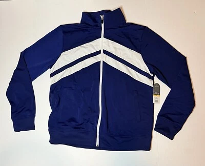 Blue & White Jacket BCG Size Small NWT Teens Lightweight School Going Out Y2K - Image 1 of 4