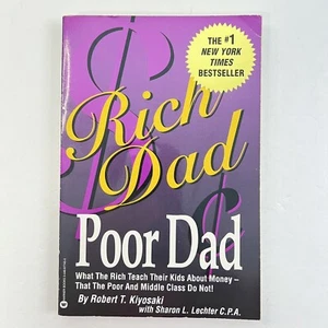Book: RICH DAD, POOR DAD: What the Rich Teach Their Kids About Money Paperback - Picture 1 of 5