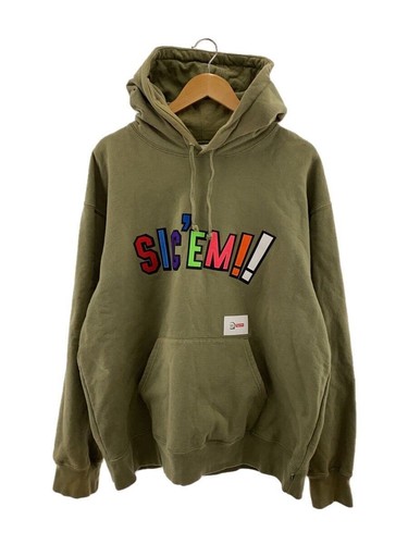 Felpa Supreme con cappuccio XL cotone kaki usata