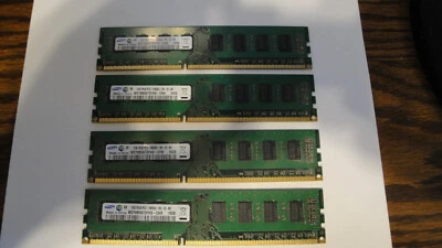 8GB Samsung (4x2GB) DDR3 Desktop RAM 1333MHz 2Rx8 PC3-10600U M378B5273FH0-CH9 - Image 1 of 4