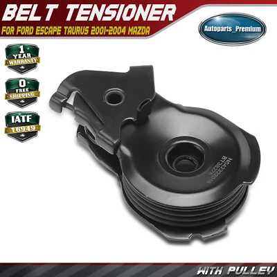 Tensor de correa con polea para Ford Escape Taurus 2001-2004 Mazda Mercury Sable Foto 1 de 4