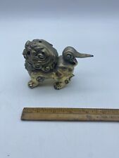 Antique Chinese Cast Fu/Foo Dog Incense Burner Removable Head Small