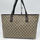 Gucci Pvc Leather Shoulder Bag Brown Gucci Pattern From Japan