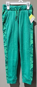 All In Motion Boys' XS 4/5 Bright Green Mid Rise Tech Fleece Drawstring Joggers - Picture 1 of 5