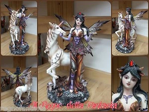 FAIRY WITH UNICORN ELFEN FÈES FATINA FATA HADAS FOREST CON UNICORNO NO LES ALPES - Imagen 1 de 8
