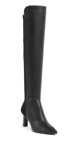 Stuart Weitzman Bobbie 75 Damen-Overknee-Stiefel Stretch-Leder schwarz US 8,5 - Bild 1 von 5