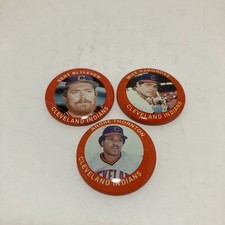 1984 Fun Foods Team Button Pin Lot of 3 Cleveland Indians Bert Blyleven Hargrove
