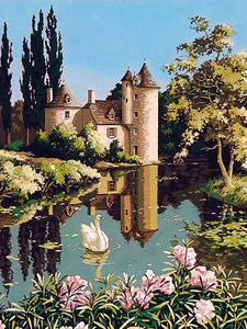 Seg De Paris Needlepoint canvas for halfstitch without yarn Canvas The Old Ma... - Picture 1 of 1