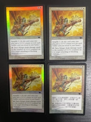 MTG 4X FOIL LEGIONS DARU STINGER NM MAGIC THE GATHERING CHINESE + ENGLISH WHITE - Image 1 of 4
