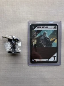 D&D Dungeons & Dragon Miniature - DROW WIZARD GD12 PROMO Dungeon Command w/ CARD - Picture 1 of 6