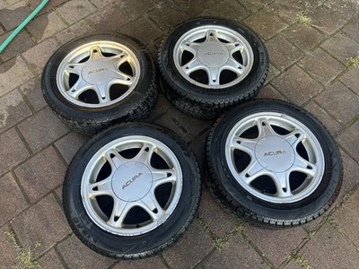 ACURA INTEGRA GSR FACTORY Snowflake Wheels OEM Rare Honda DC DC2 DB8 DC4 94-01 - Image 1 of 4