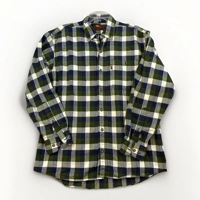 Bob Timberlake Shirt Men's Large Plaid 100% Cotton LS Button Down Black Gray - Image 1 of 4