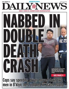 NEW YORK TÄGLICHE NACHRICHTENZEITUNG IM DOPPELTEN TOD GESCHNAPPT BELLI BUSTER 7.12.25 - Bild 1 von 1
