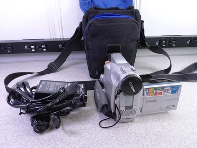 Canon ZR10 Digital Camcorder Camera  MiniDV video transfer *tested ... working - Image 1 of 4