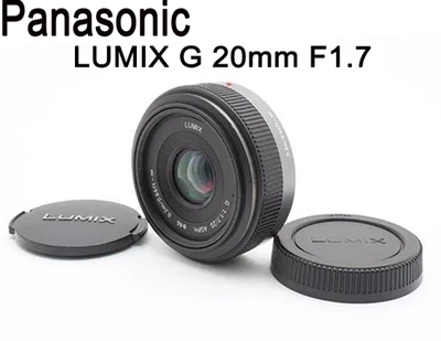 Panasonic LUMIX G 20mm F1.7 ASPH Lens Black 4/3 Camera H-H020 -95%new - Image 1 of 4