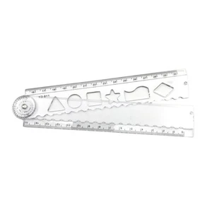 Heavy Duty Transparent Acrylic Ruler Sliding Mechanism Professional Drafting - Picture 1 of 8